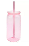 18 oz Pink Plastic Tumbler